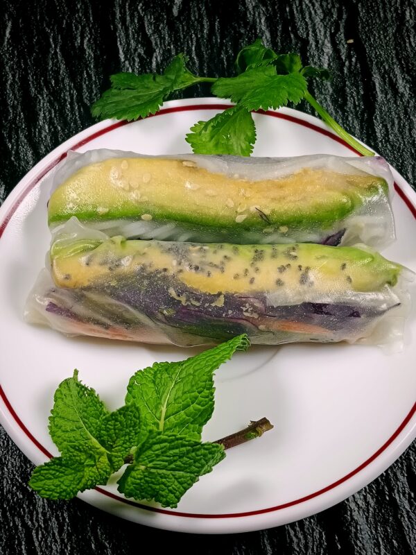 Rouleau printemps avocat sésame